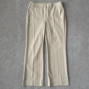 Talbots Dress Pants Womens 10 Beige Heritage Bootcut HEMMED to 29" Inseam